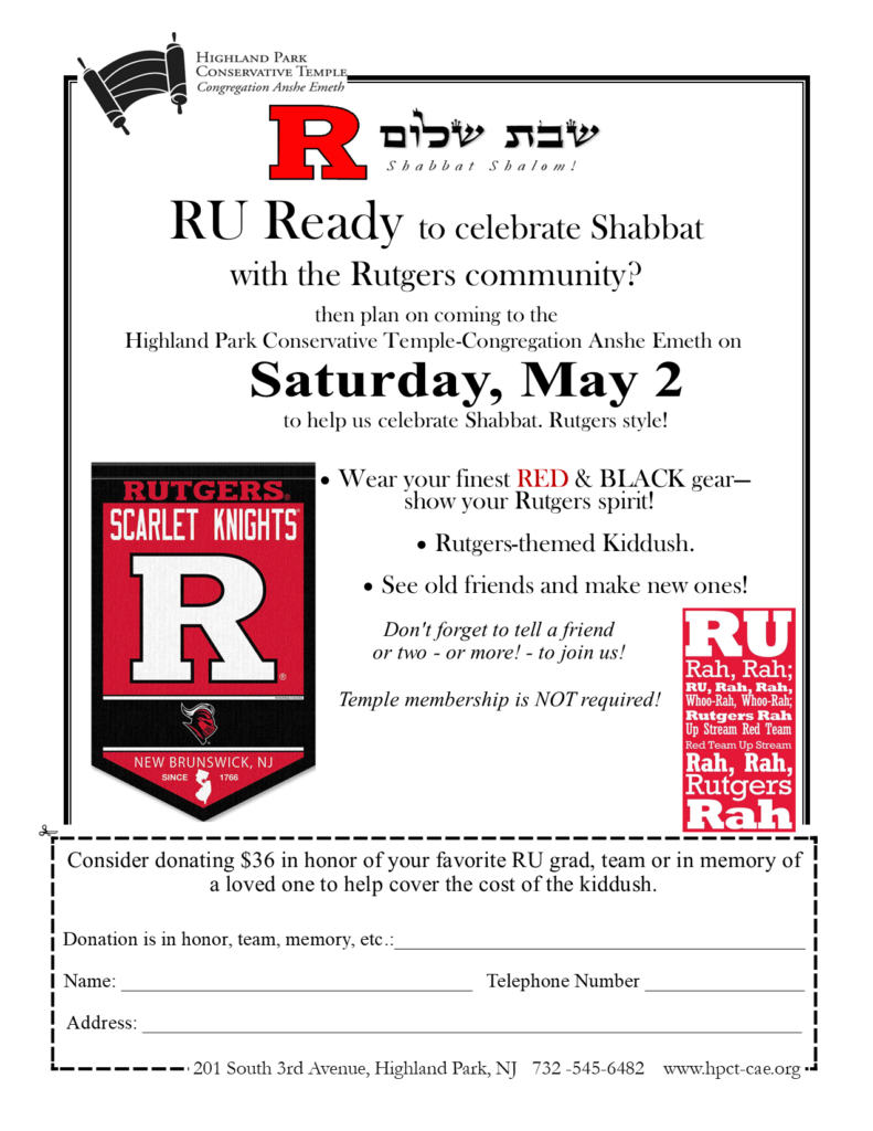 RU Shabbat May 02 2026