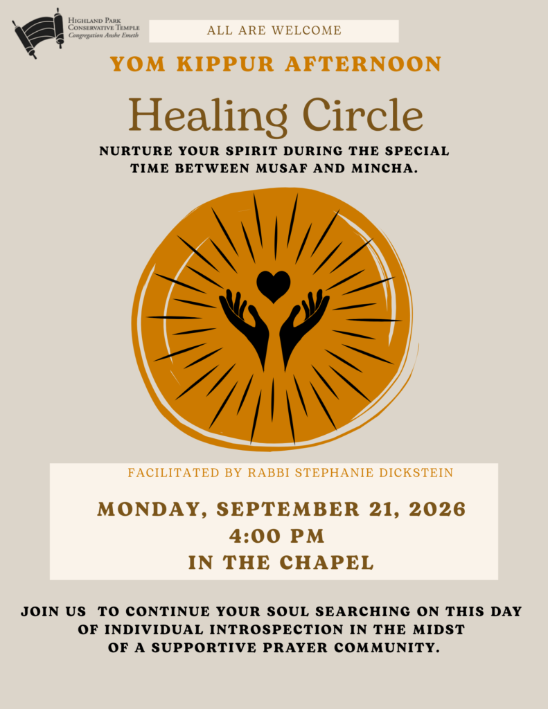 Yom Kippur Program 2026